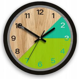 Zegar ścienny nowoczesny z cichym mechanizmem do salonu