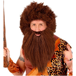 Peruka jaskiniowca z brodą