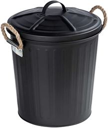 WENKO Kosz na śmieci Gara czarny matowy