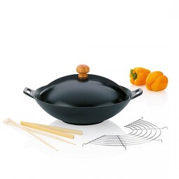 KELA-Zestaw wok żeliwny 24cm+akcesoria5el.AsiaMini