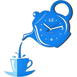 Flexistyle nowoczesny zegar ścienny do kuchni kubek