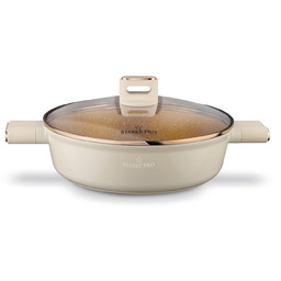Patelnia tradycyjna Starke Pro Starlet Beige 28cm non-stick