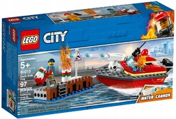 Lego City 60213 Pożar Straż Pożarna Strażak Łódka