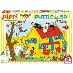 Schmidt Spiele 56448 Długie pończochy, Pippi i willa
