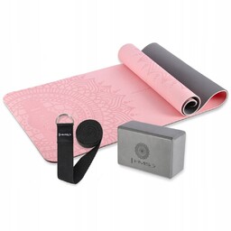 ZESTAW DO JOGI HMS MATA TPE LIGHT PINK