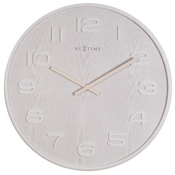 Nextime Zegar (biały) Wood Medium