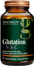 Doctor Life Glutation + N-A-C, 60 kapsułek roślinnych