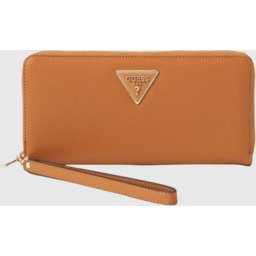 GUESS Brązowy duży portfel damski Laurel