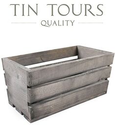 MAŁA SZARA DREWNIANA SKRZYNKA NA KWIATY I ZIOŁA