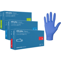 Nitrylowe rękawice ochronne - jednorazowe rękawiczki diagnostyczne -