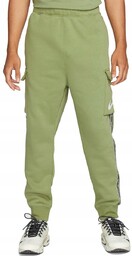 Spodnie dresowe Nike Sportswear Repeat Cargo zielone DX2030-334