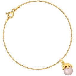 MYNESS Bransoletka z kotkiem z perełką Swarovski /1949/