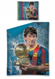 pościel Fc Barcelona 140x200 Messi Lewandowski