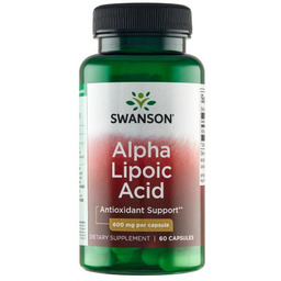 SWANSON ALA kwas alfa liponowy 600mg, 60 kapsułek