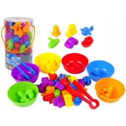 WOOPIE Gra Edukacyjna Montessori Sorter Kolorów Pojazdy 44