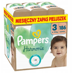 Pampers Harmonie pieluchy, rozmiar 3, 6-10 kg, 186