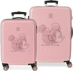 Disney Mickey Outline zestaw walizek, różowy, 55/68 cm,