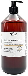 Vcee, Energizujący olejek do masażu - Pomarańcza &