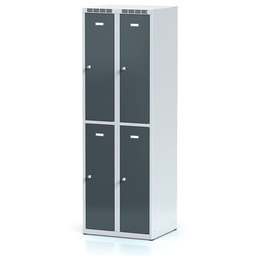 Metalowa szafka skrytkowa S6, 4 schowki, 1800 x