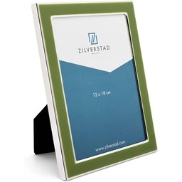 Zilverstad - Zielona ramka na zdjęcia 13x18 srebrna