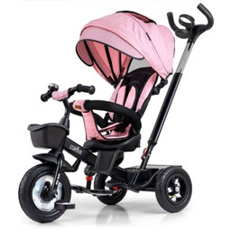 MILLY MALLY Rowerek trójkołowy Movi 5w1 Czarno-różowy