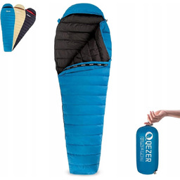 QEZER QDM-400 ultralekki śpiwór puchowy 400g 600FP trekking
