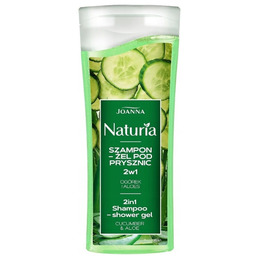 JOANNA Naturia Szampon-żel pod prysznic 2w1 - Ogórek