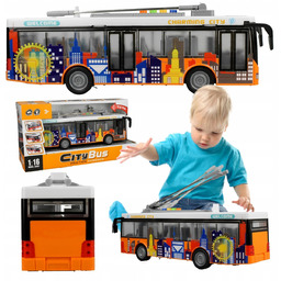 MIEJSKI AUTOBUS OTWIERANE DRZWI TROLEJBUS pantograf DŹWIĘKI ŚWIATŁA