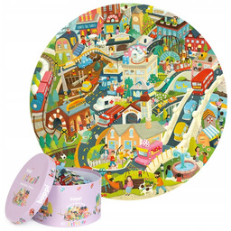 Boppi Puzzle Okrągłe 58 cm Życie w Mieście