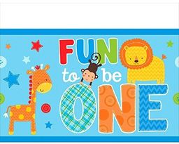 Amscan One Wild Boy plastikowy obrus - 1,3