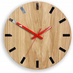 Zegar na Ścianę Nowoczesny Drewniany z Cichym mechanizmem
