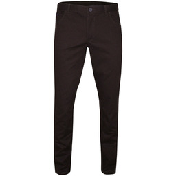 Brązowe Eleganckie Męskie Spodnie Slim, Elastyczne, Bawełniane -CASINO-