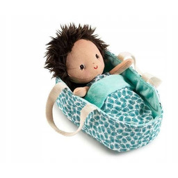 Liliputiens Lalka Dzidziuś w koszyczku z ubrankiem