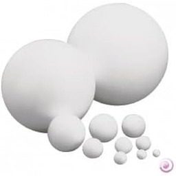 Rayher 33064000 duża kula styropianowa do dekoracji, dwuczęściowa,