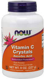 NOW Vitamin C Crystals Ascorbic Acid 227g