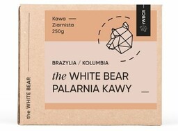 Kawa ziarnista The White Bear Brazylia/Kolumbia 250g