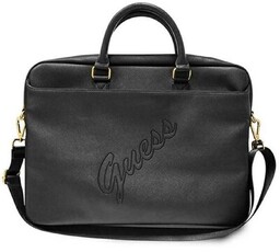 Guess Saffiano Script 15'' czarny