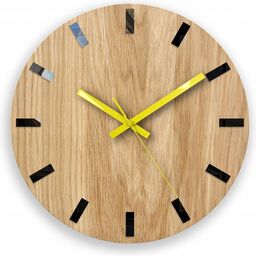 Zegar na Ścianę Nowoczesny Drewniany z Cichym mechanizmem
