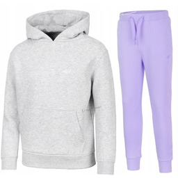 4F OCIEPLANY DZIEWCZÄCY DRES KOMPLET BLUZA SPODNIE /