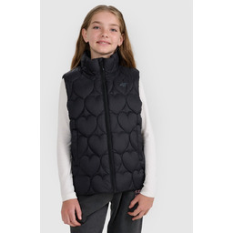 Bezrękawnik puchowy z wypełnieniem syntetycznym dziewczęcy 4F 4FJRAW25TVJAF323-20S