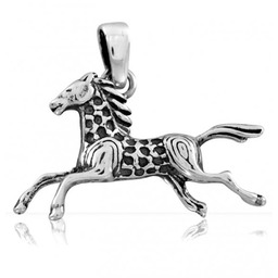 Wisiorek brykający koń wzór 2