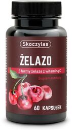 Skoczylas ŻELAZO 3 formy, wiśnia, witamina C -