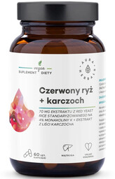 AURA HERBALS Czerwony Ryż+Karczoch 60caps