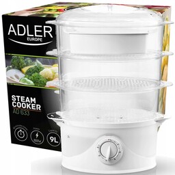 Parowar Ad 633 800 W 9L 3 Pojemniki