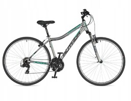 Rower Author Cross 700 Compact Asl 19" grafitowo-zielony