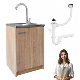 Szafka Kuchenna Sonoma 60 Slim Zlew Deante Bateria