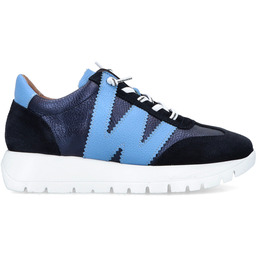 Hiszpańskie sneakersy premium - WONDERS A-2476 GRANATOWE