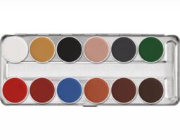 KRYOLAN - AQUACOLOR - Paleta 12 farb wodnych