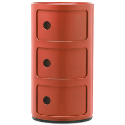 Kartell - Componibili 3 Stolik Pomarańczowy