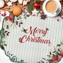 CREARREDA Świąteczne podkładki śniadaniowe zestaw 4 podkładek śniadaniowych